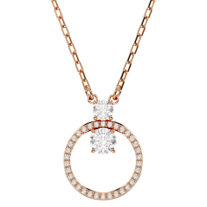 Swarovski 18K Rose Gold Finish Necklace 5701585