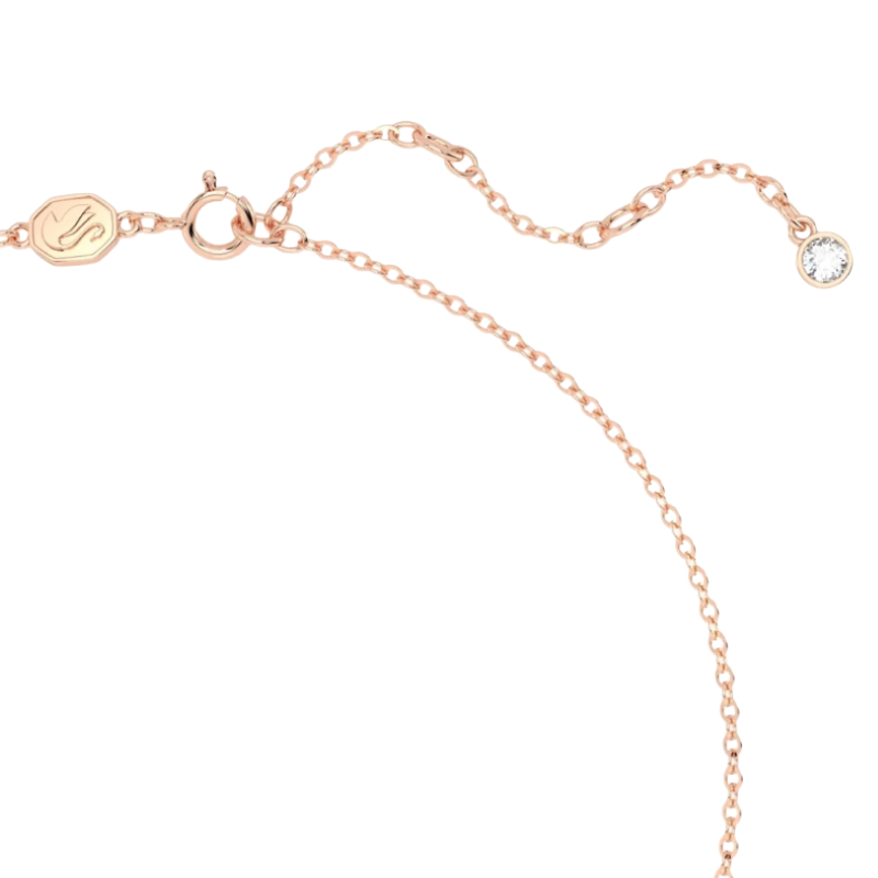 Swarovski Volta Rose Gold Tone Crystal Bow Necklace 5660033