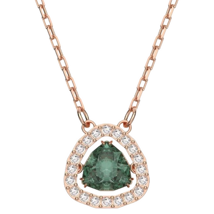 Swarovski Millenia Set Trilliant Cut, Green, Rose Gold 5639758