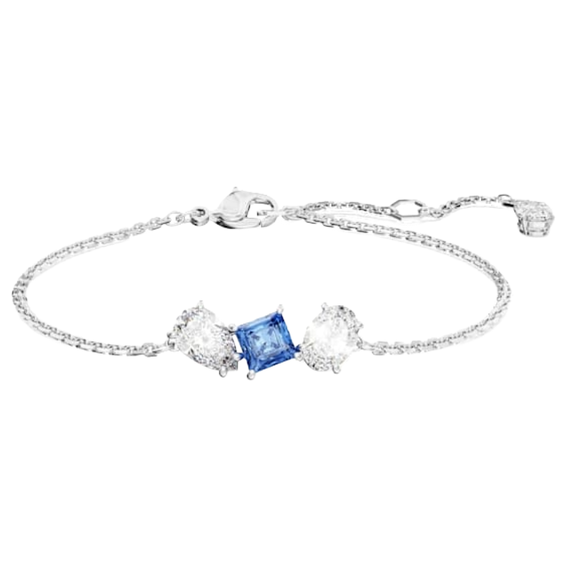Swarovski Silver & Blue Mesmera Bracelet Rhodium Plated 5668359