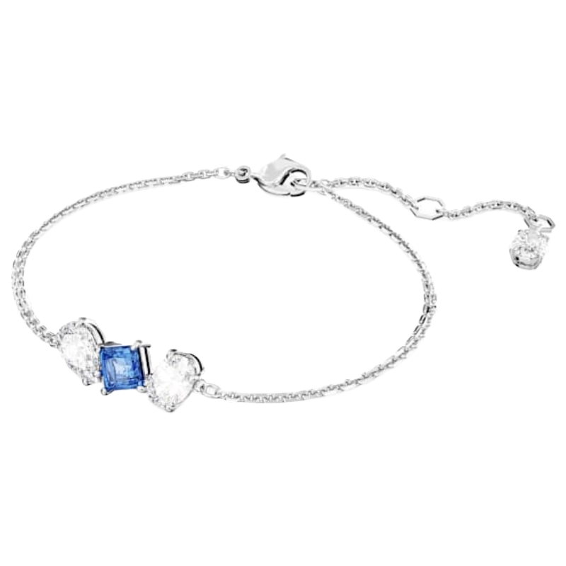 Swarovski Silver & Blue Mesmera Bracelet Rhodium Plated 5668359