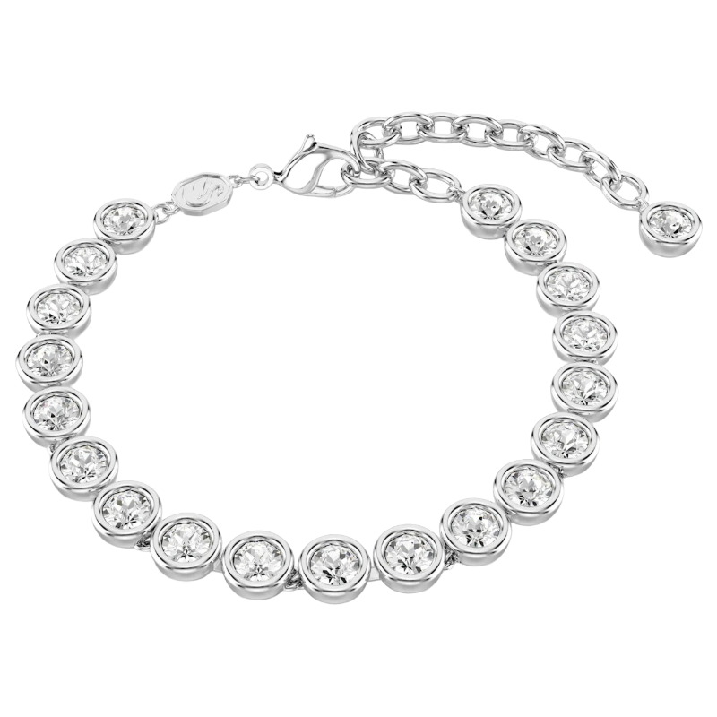 Swarovski Imber Rhodium Plated White Crystal Tennis Bracelet 