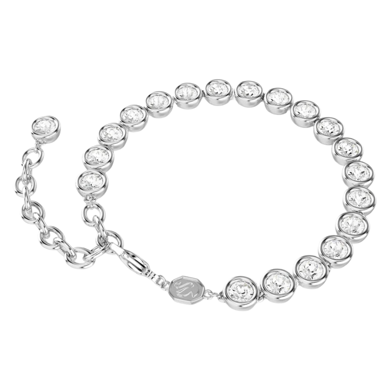 Swarovski Imber Rhodium Plated White Crystal Tennis Bracelet 