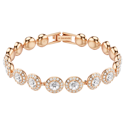 Swarovski Rose Gold Una Angelic Bracelet, White, 18K Rose Gold 