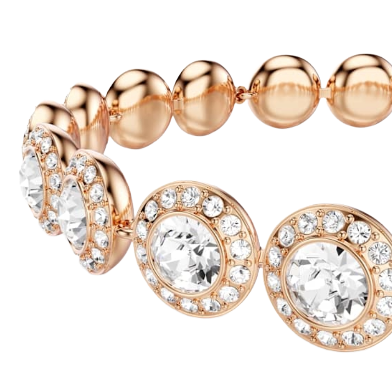 Swarovski Rose Gold Una Angelic Bracelet, White, 18K Rose Gold 