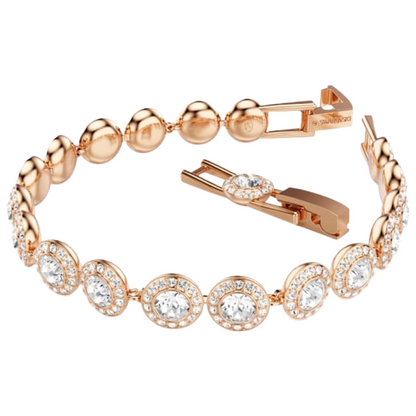 Swarovski Rose Gold Una Angelic Bracelet, White, 18K Rose Gold 