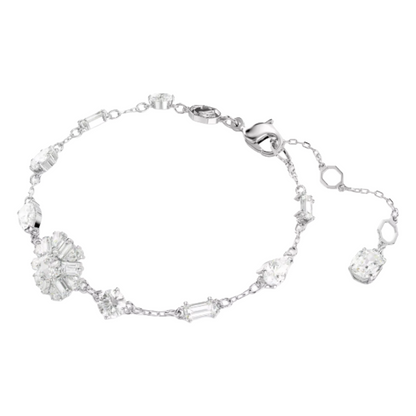 Swarovski Idyllia Bracelet Snowflake, White, Rhodium Plated 5701595