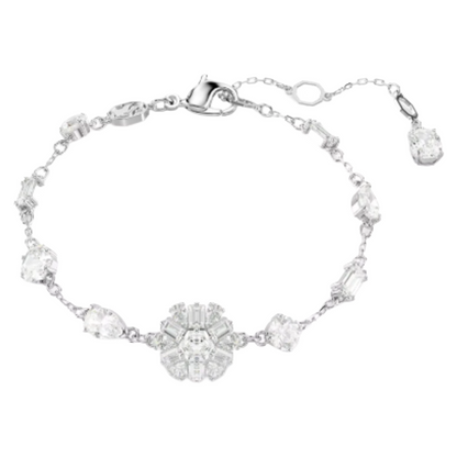 Swarovski Idyllia Bracelet Snowflake, White, Rhodium Plated 5701595