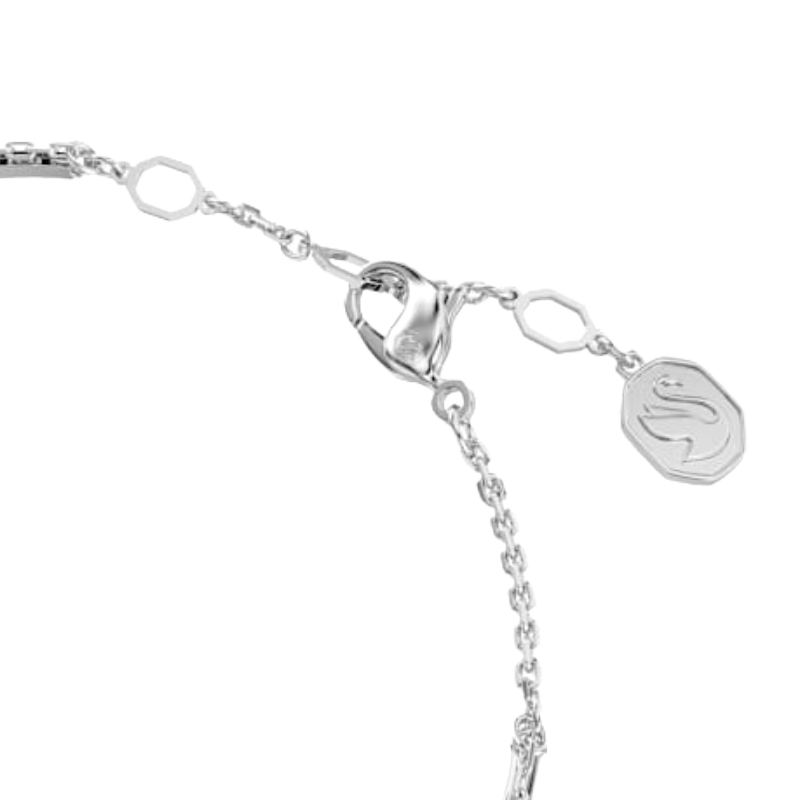 Swarovski Meteora White Bangl Rhodium Plated Size M (Blemished Box)