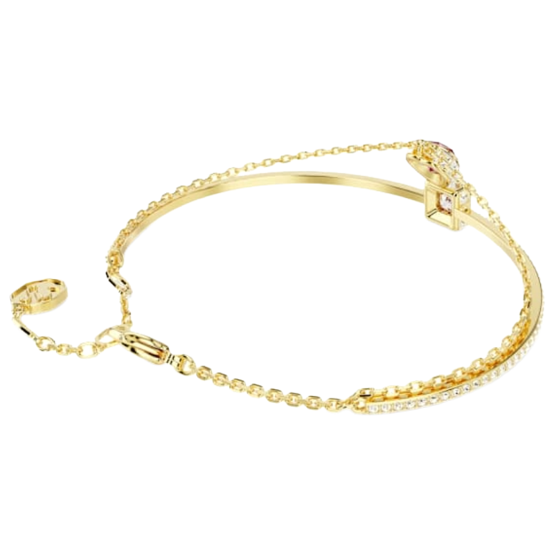 Swarovski Chroma Gold Plated Red Heart Bracelet 5683835