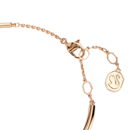 Swarovski Dextera Round White Rose Gold Plated Bangle 5692259