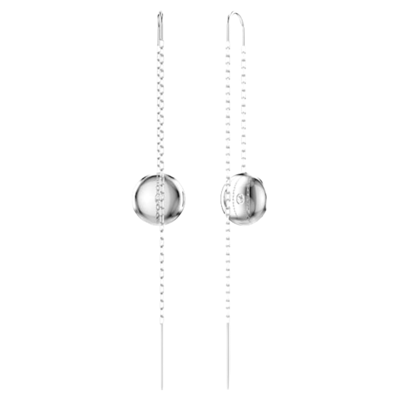 Swarovski Meteora White Rhodium Drop Earrings (Blemished Box)