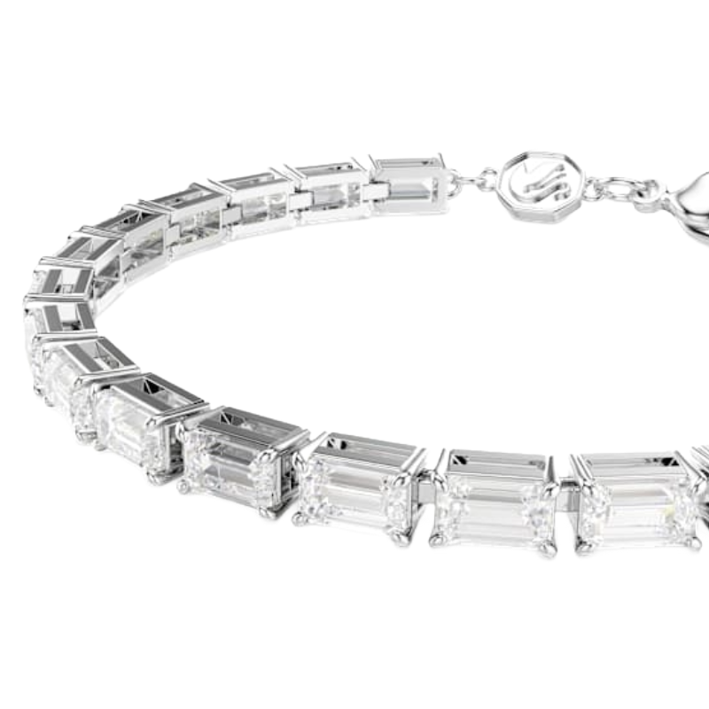Swarovski Matrix Tenis White Rhodium Bracelet Size M 5707200