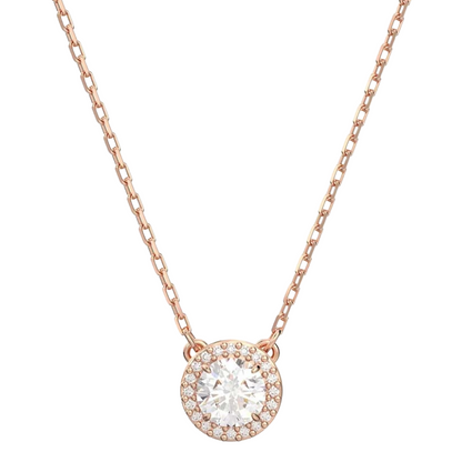 Swarovski Una Angelic Necklace Pavé, White, Rose Gold 5648990