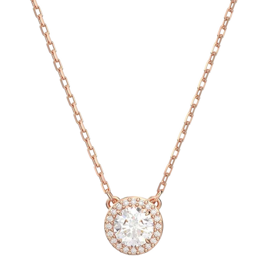 Swarovski Una Angelic Necklace Pavé, White, Rose Gold 5648990