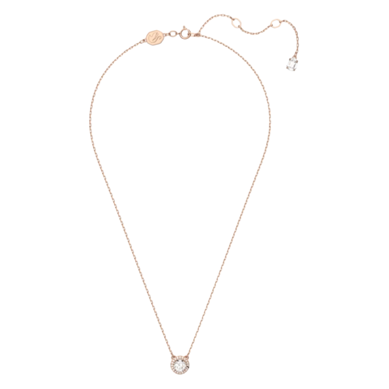 Swarovski Una Angelic Necklace Pavé, White, Rose Gold 5648990