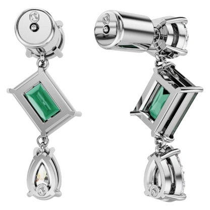 Swarovski Mesmera Drop Earrings Mixed Cuts, Green, 5689699