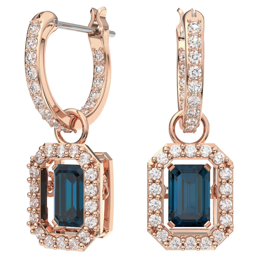 Swarovski Millenia Blue, Rose Gold Earrings 5639752
