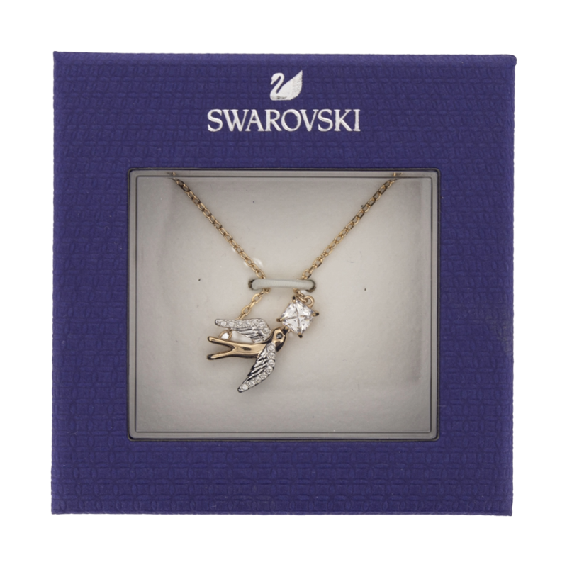 Swarovski Rose Gold Flying Swallow Necklace 5541898