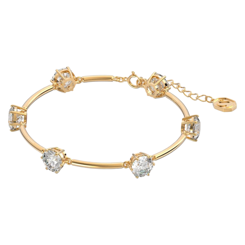 Swarovski Constella Gold Plated Interval Link Bracelet 5622719