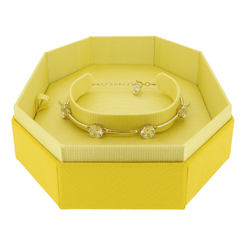 Swarovski Constella Gold Plated Interval Link Bracelet 5622719