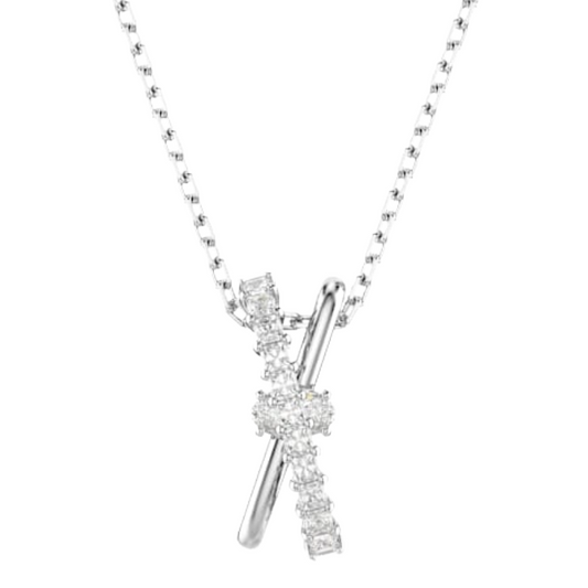 Swarovski Hyperbola Rhodium Plated Mixed Cuts Crystal Necklace 5689723