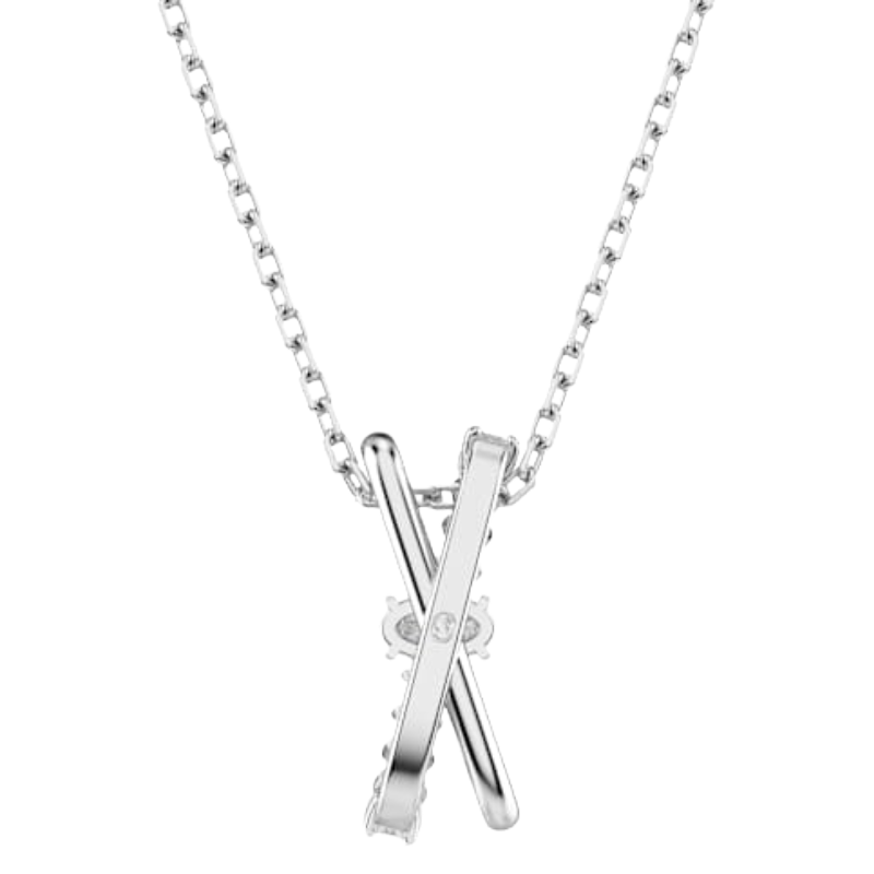 Swarovski Hyperbola Rhodium Plated Mixed Cuts Crystal Necklace 5689723