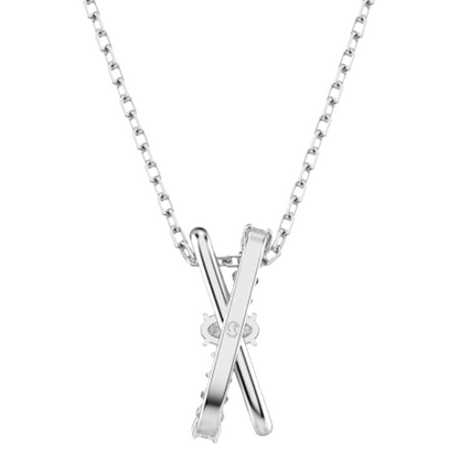 Swarovski Hyperbola Rhodium Plated Mixed Cuts Crystal Necklace 5689723