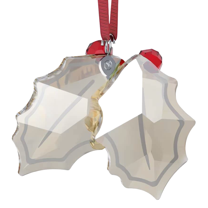 Swarovski Christmas Gingerbread Holly Leaves Ornament 5656277