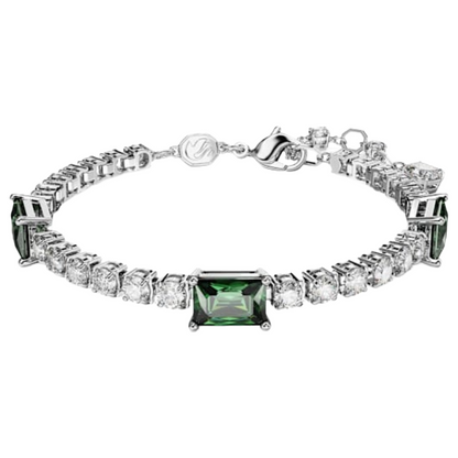 Swarovski Matrix Green Stone Bracelet Size M 5666422