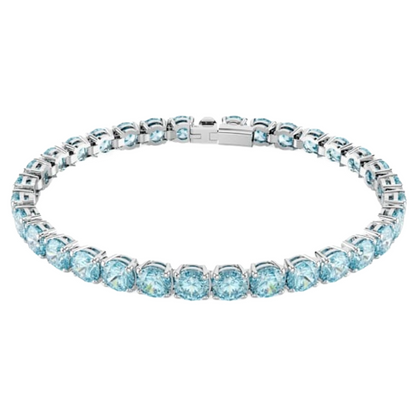 Swarovski Matrix Tenis Light Blue Bracelet Size M 5648928