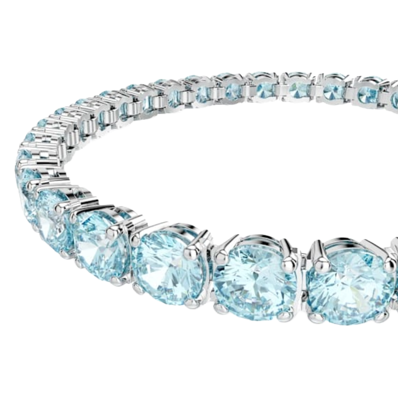 Swarovski Matrix Tenis Light Blue Bracelet Size M 5648928