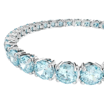 Swarovski Matrix Tenis Light Blue Bracelet Size M 5648928