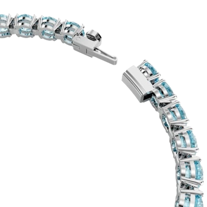 Swarovski Matrix Tenis Light Blue Bracelet Size M 5648928