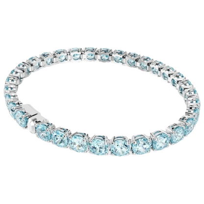 Swarovski Matrix Tenis Light Blue Bracelet Size M 5648928