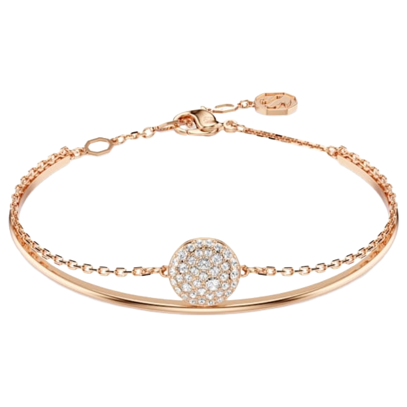 Swarovski Meteora Rose Gold Tone Crystal Bangle 5683452