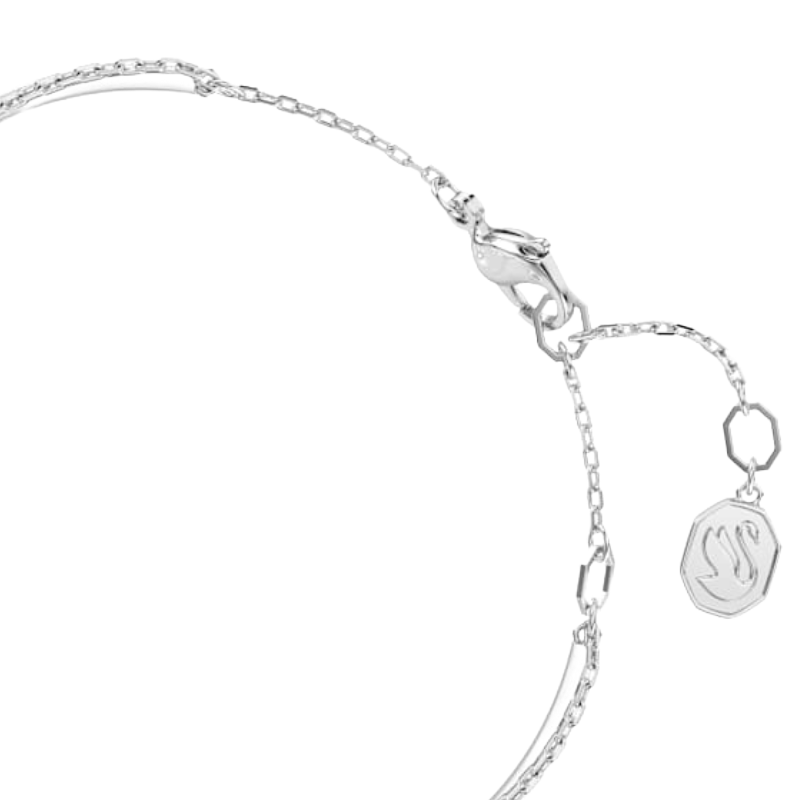 Swarovski Hyperbola Silver Infinity Bangle Size M 5684049