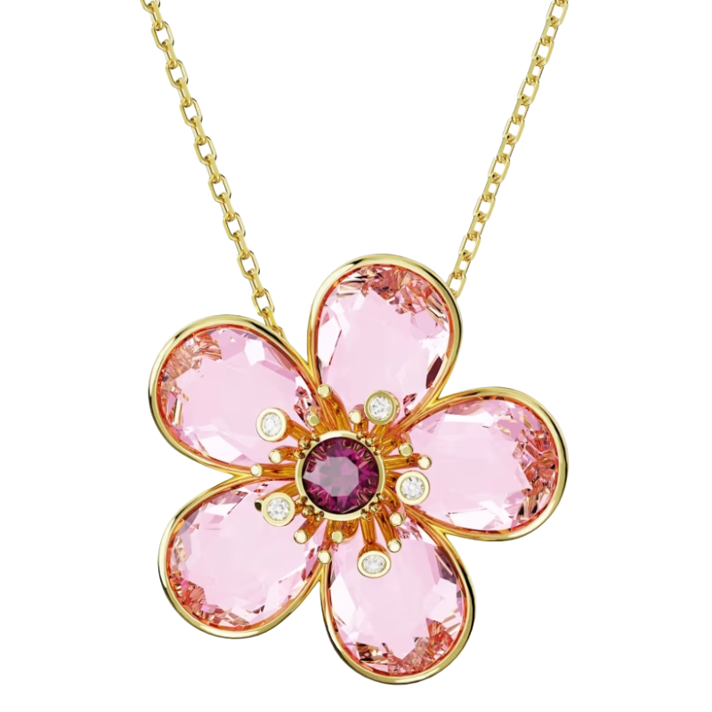 Swarovski Florere Pink Flower Necklace 5689710