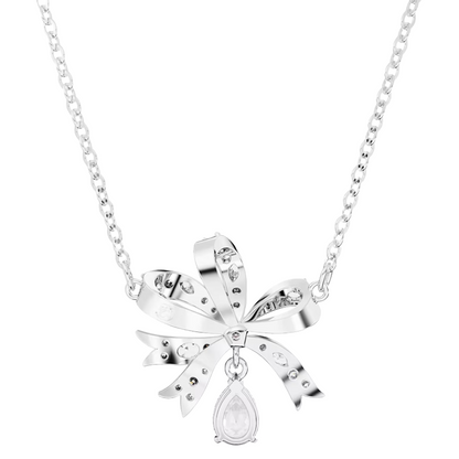 Swarovski SS Volta Silver Crystal Bow Necklace 5660032