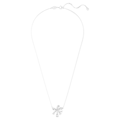 Swarovski SS Volta Silver Crystal Bow Necklace 5660032