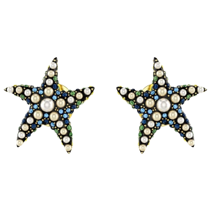 Swarovski Idyllia Starfish Small Multicoloured Stud Earrings 5689668