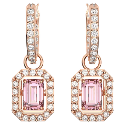Swarovski Millenia Pink Rose Gold Hoop Earrings 5689695