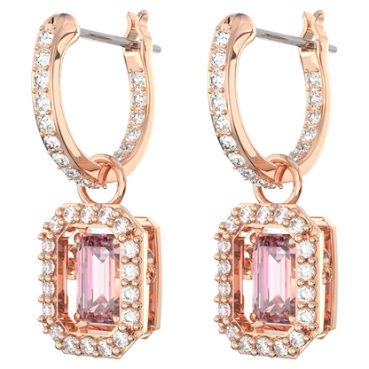 Swarovski Millenia Pink Rose Gold Hoop Earrings 5689695