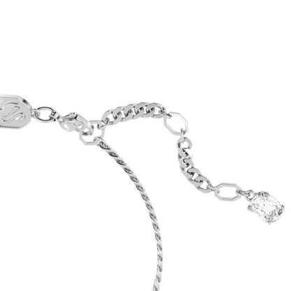 Swarovski Rhodium Plated White Crystal Pavé Cut Bracelet 5661474