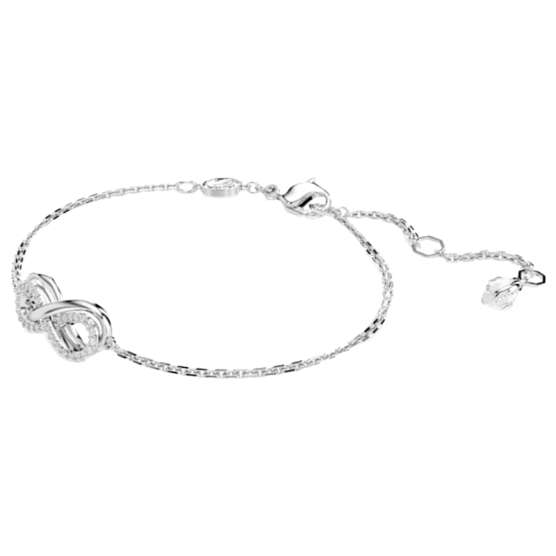Swarovski Hyperbola White Crystals Zirconia Infinity Bracelet 5679664