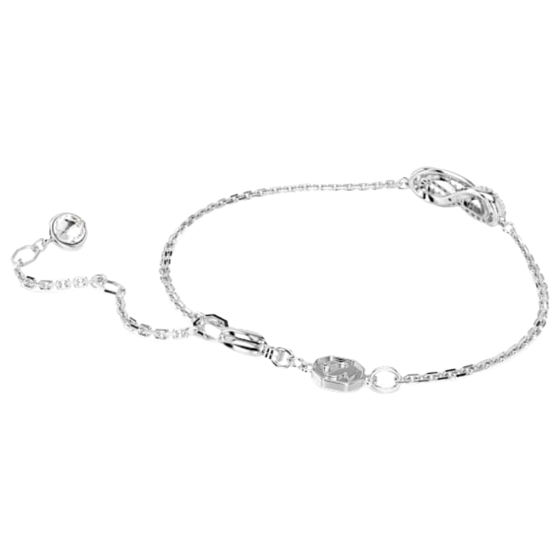 Swarovski Hyperbola White Crystals Zirconia Infinity Bracelet 5679664