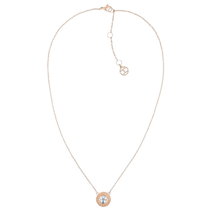 Tommy Hilfiger Rose Gold Coloured Crystal Necklace 2780285