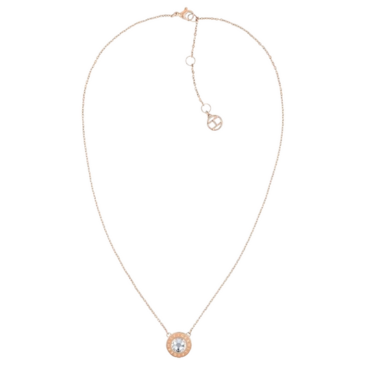 Tommy Hilfiger Rose Gold Coloured Crystal Necklace 2780285