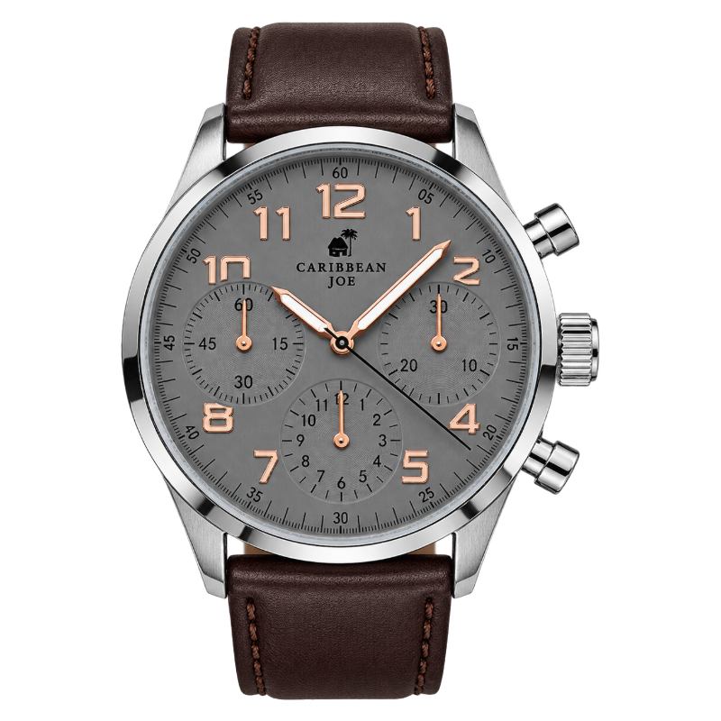 Caribbean Joe Men's Grey Watch CJ7043SLGY (Blemished Box)