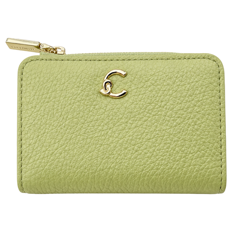 Coccinelle Womens Leather Myrtha Maxi Purse Guacamole Green